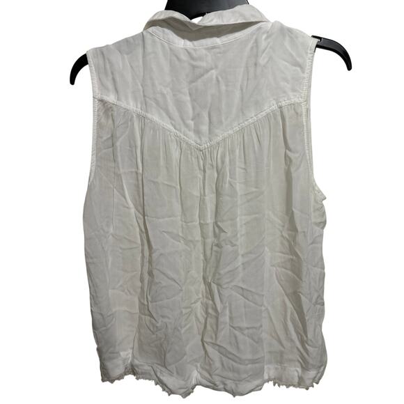 Revolve Bella Dahl Sleeveless Button Down Top Blouse M - Picture 2 of 3